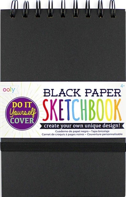 DIY Sketchbook Small Black Paper